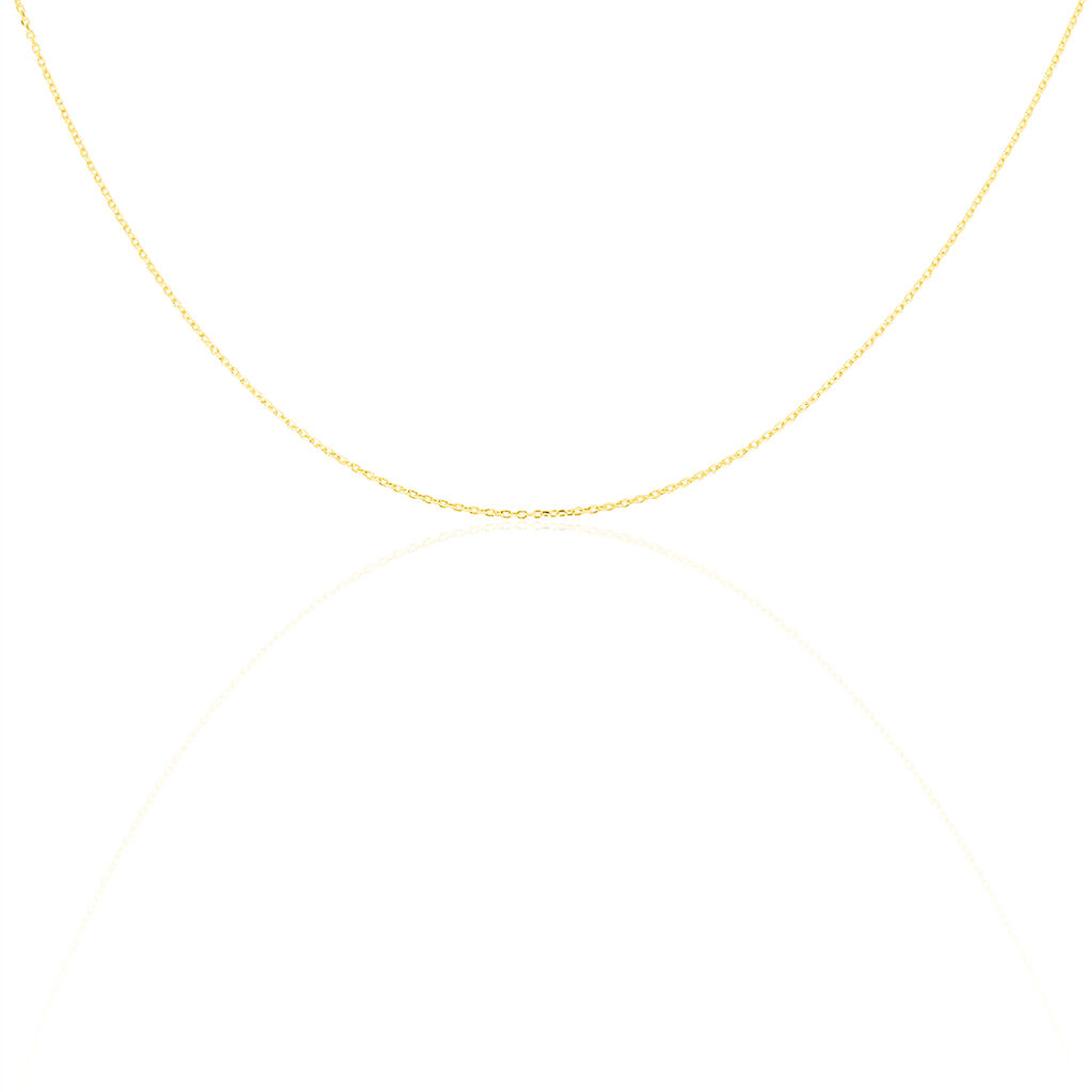 Chaîne Igoa Maille Forçat Diamantee Or Jaune