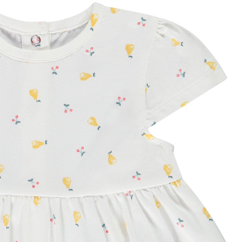 Ensemble 3 pièces en jersey gilet + tunique + legging pour bébé fille