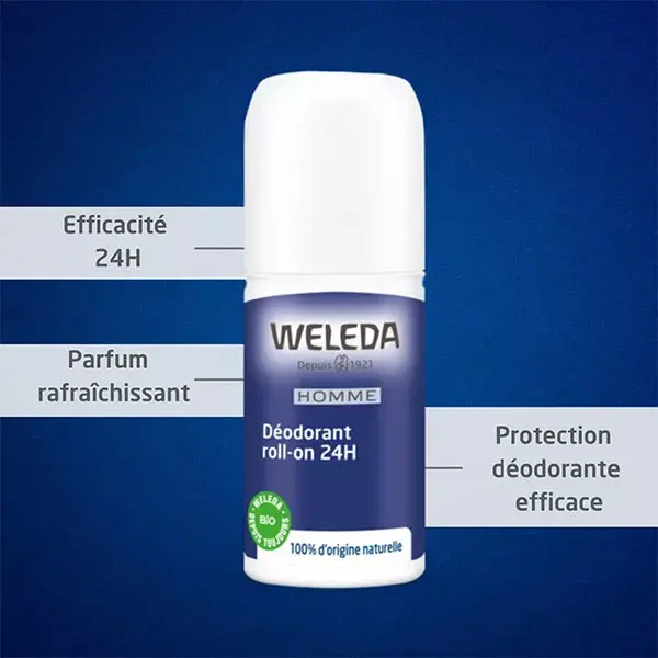 Weleda Homme Déodorant 24h Roll-On Bio 50ml