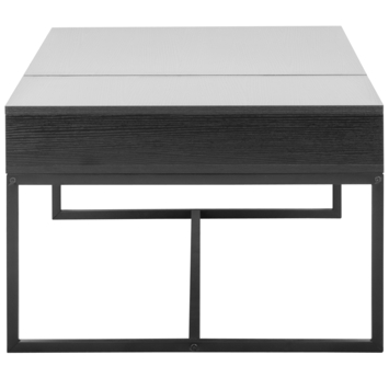 Salontafel Nienke hout/ metaal zwart