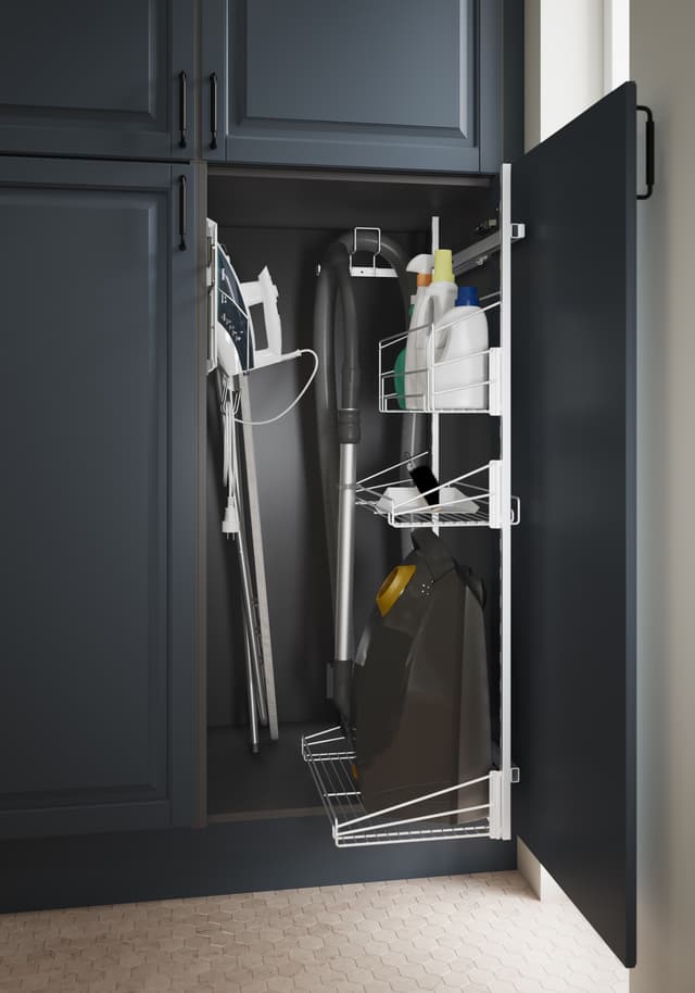 Epoq Udtrækbart Rengøringsskab 40cm (krom)