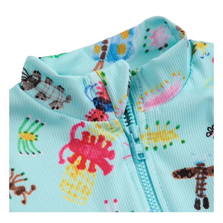 Bobo Choses Combinaison Anti UV Matière Recyclée Bêbêtes | Bleu