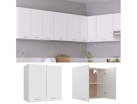 VIDAXL - Meuble haut Armoire de cuisine blanc 60x31x60 cm aggloméré