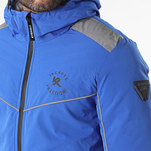 Doudoune Capuche Bleu Roi