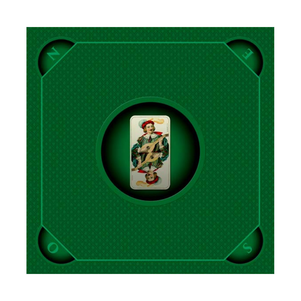 Tapis Tarot - Cœur de Pique Excellence : Vert (60x60cm)