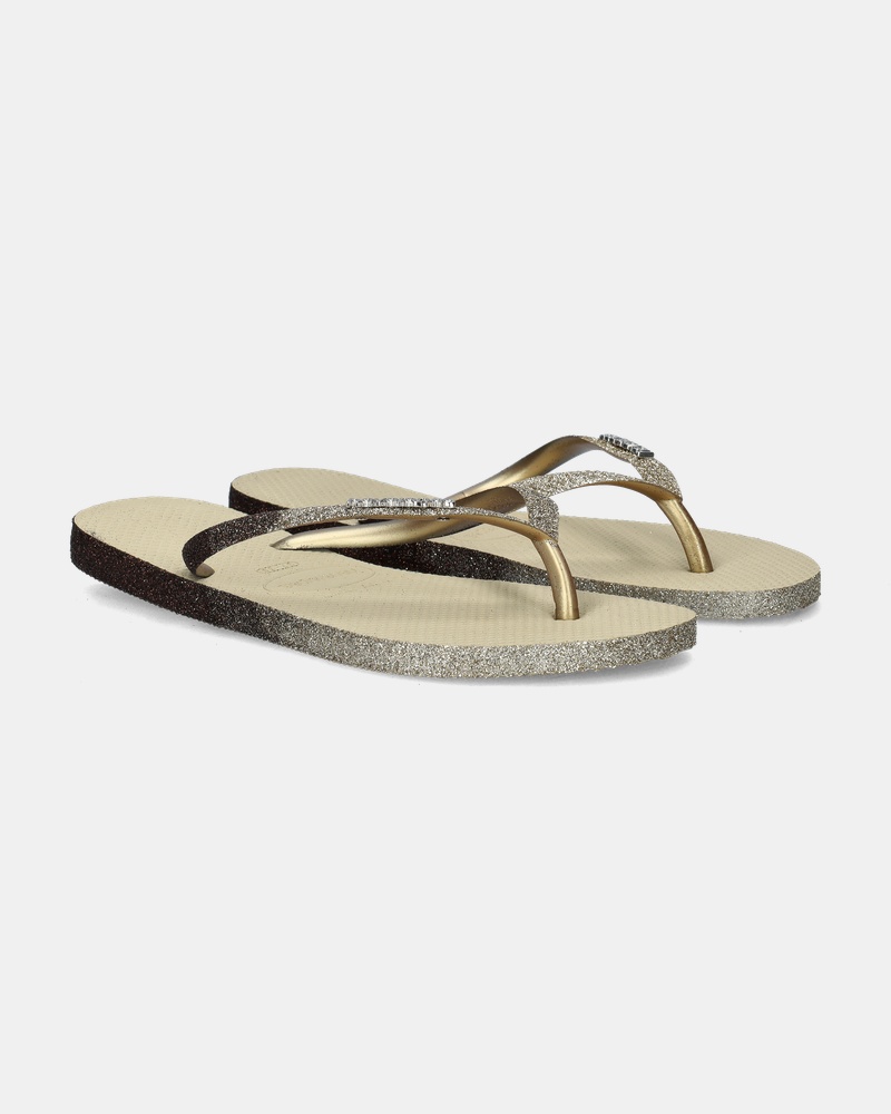 Havaianas Slim Sparkle Slippers  - goud