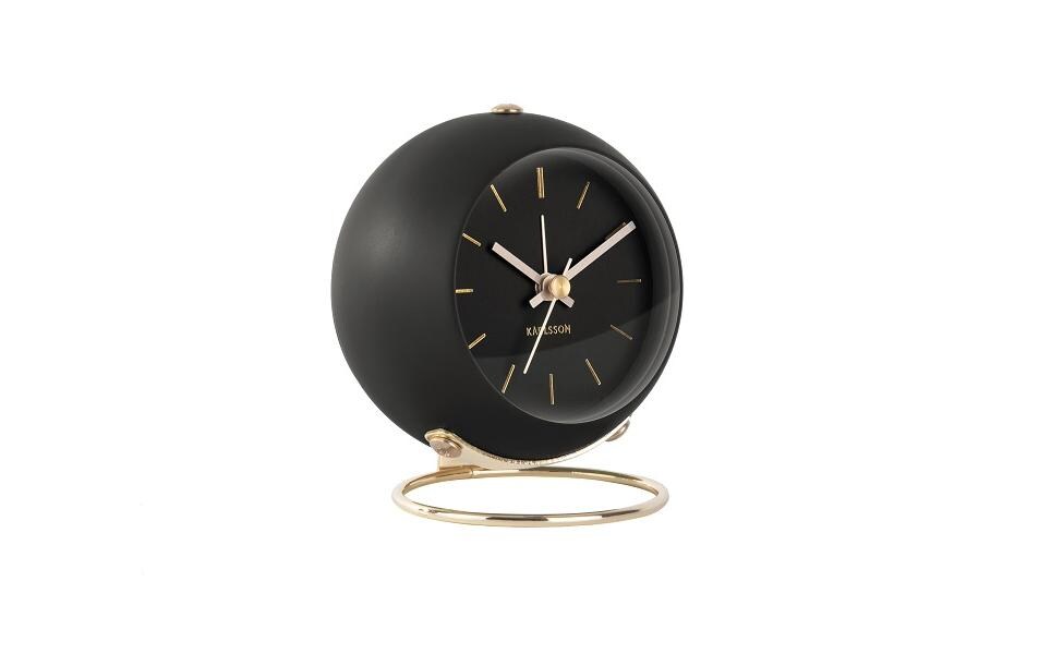 Klassischer Wecker Globe SchwarzAnaloger Wecker
