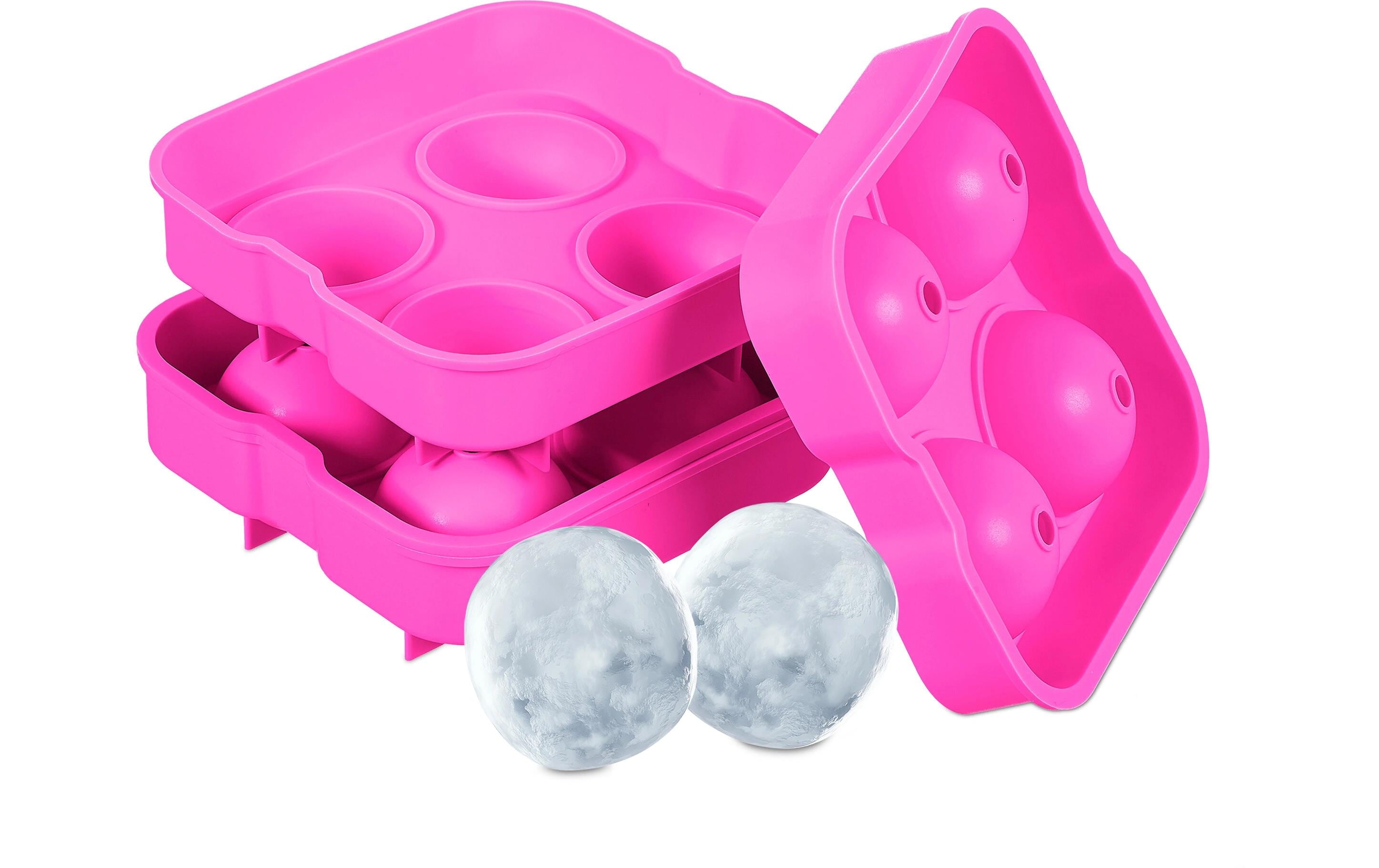 Eiswürfelform Kugel 2 Stück, PinkEiswürfelbereiter
