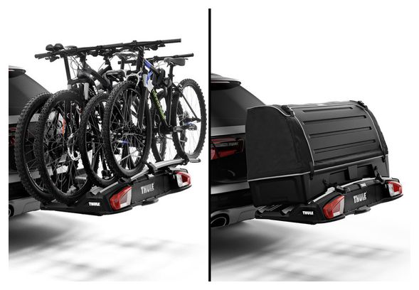 Porte-Vélo sur Boule d'Attelage Thule VeloSpace XT 3 939001 - 3 Vélos Noir