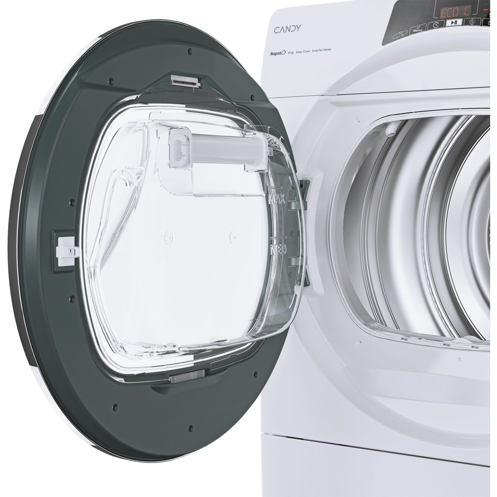 Candy Wäschetrockner ROE H8A3TCEX-S, 8 kg links