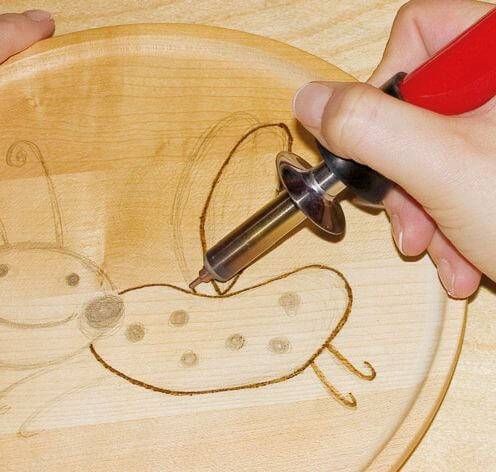 PEBARO Bastelset Brandmalerei Brandmal-Geschenk-Set inkl. Holz