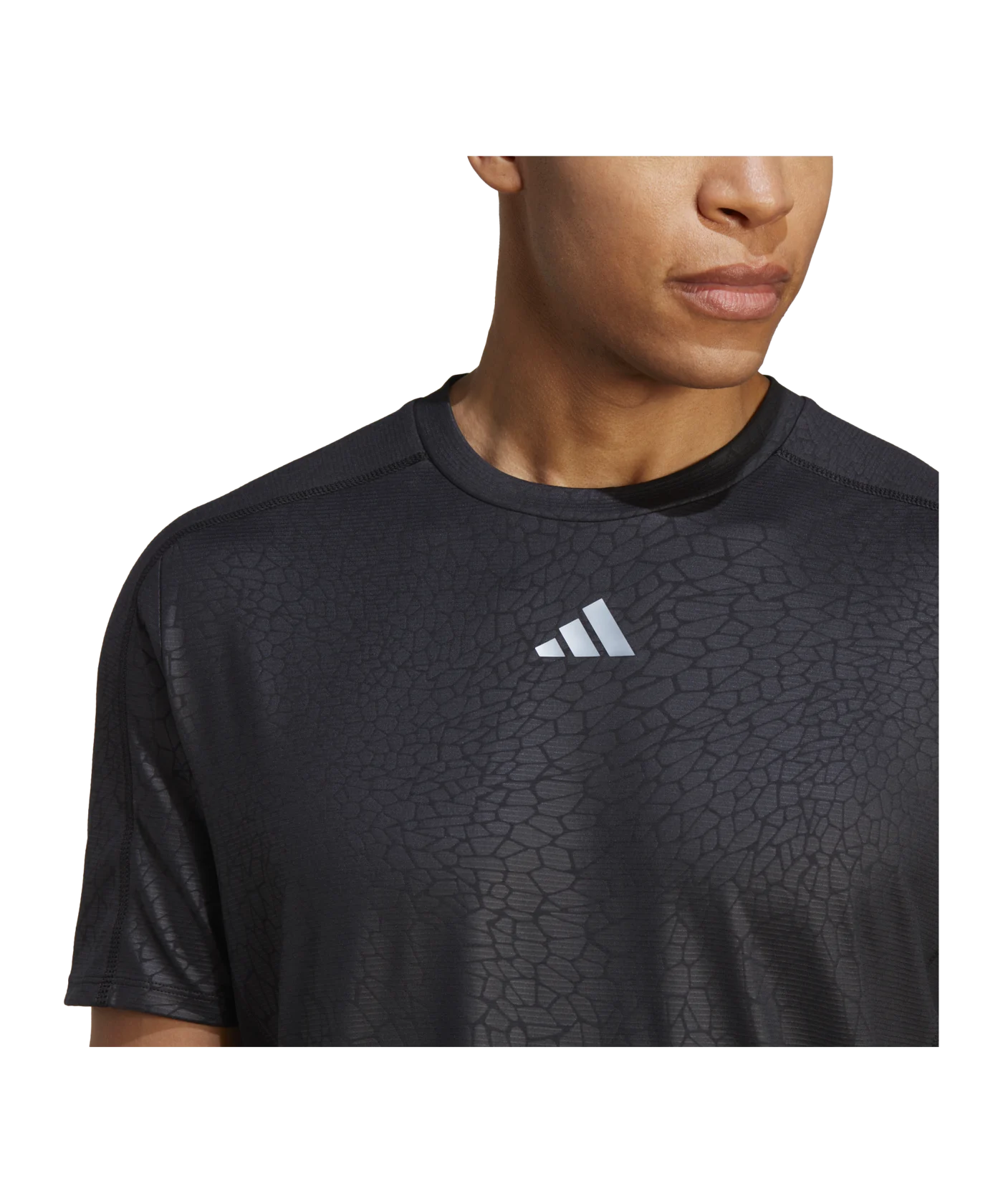 adidas Workout T-Shirt Schwarz Silber