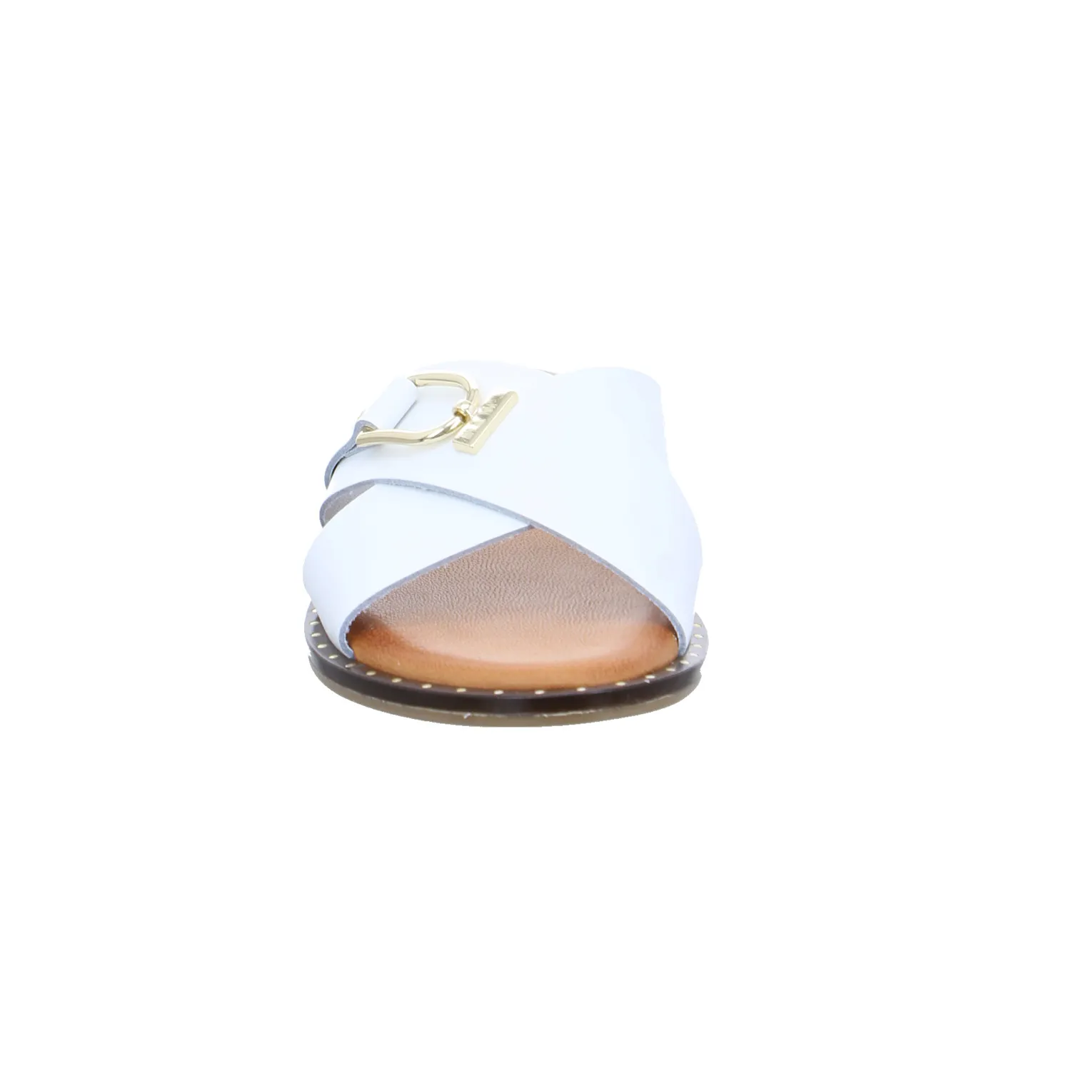 IGI & CO Pantolette Weiss Leder