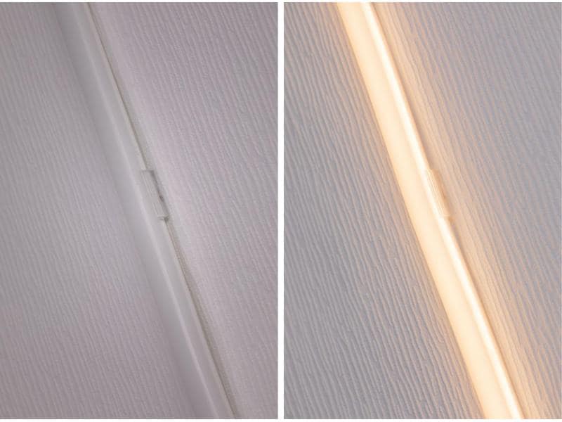 Paulmann LED-Stripe MaxLED Flow 2700 K, 3 m Basisset Licht-Streifen ohne sichtbare LED Punkte