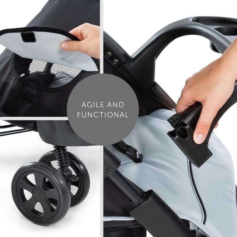 Hauck Shopper Neo II buggy - vanaf geboorte - Caviar / Silver