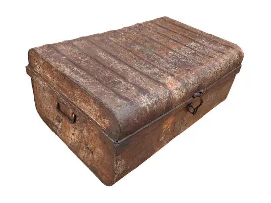 Valise en métal marron 71x49x33h