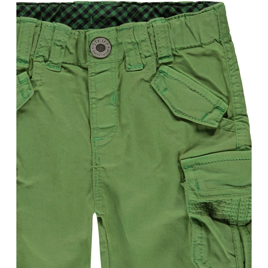 Steiff Boys Bermudas Skaterlänge, grün