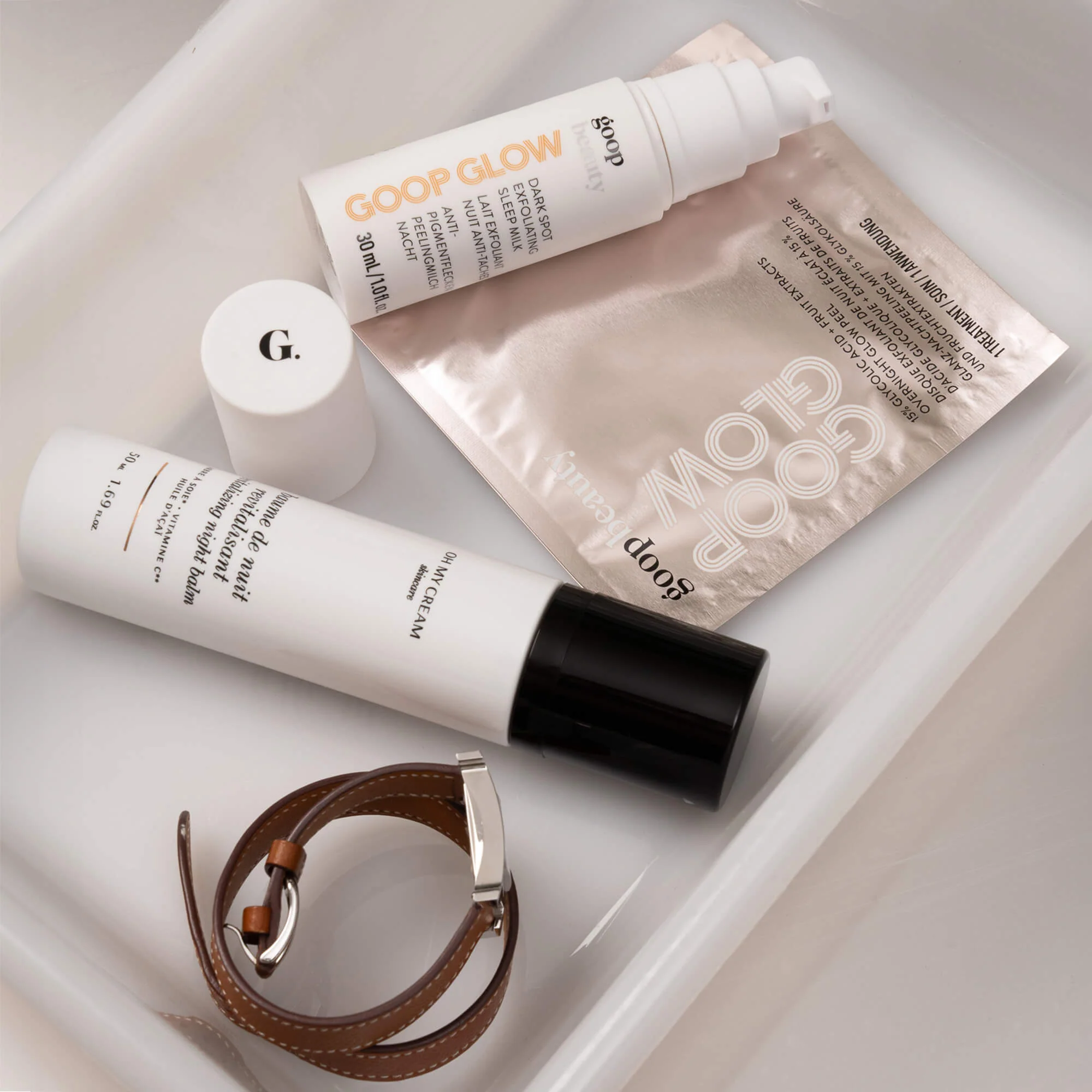 Goop Beauty 15% Glycolic Overnight Glow Disques Peeling Éclat