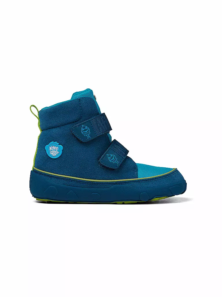 AFFENZAHN Kinder Barfußschuhe - Boots Hai Jump Midboot  blau