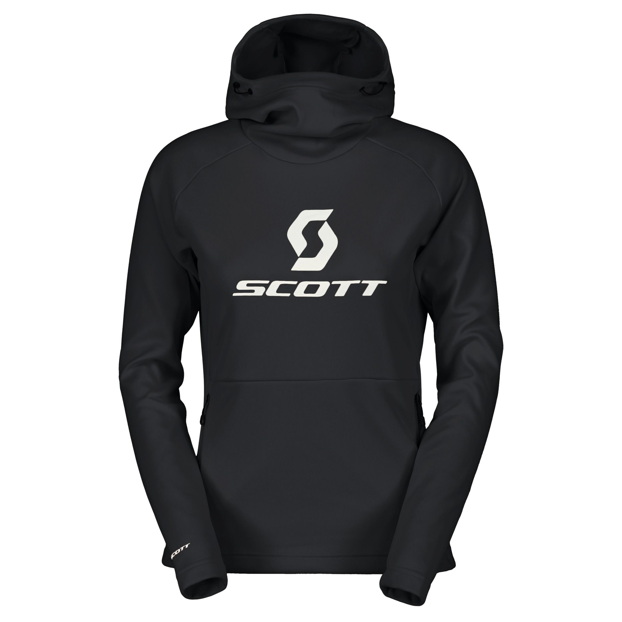 SCOTT Defined Mid Hoodie Sort til Kvinder