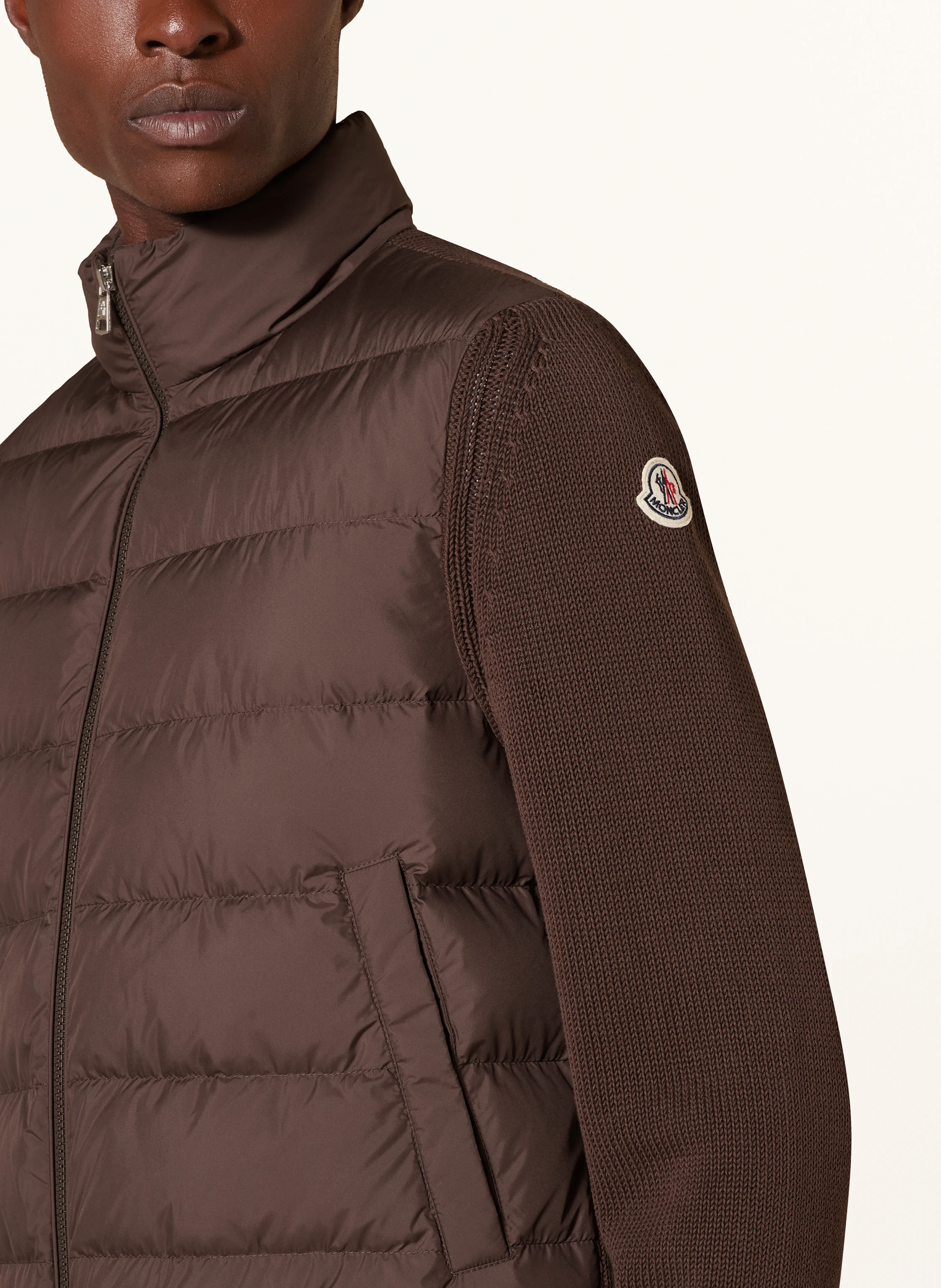 MONCLER Daunenjacke im Materialmix