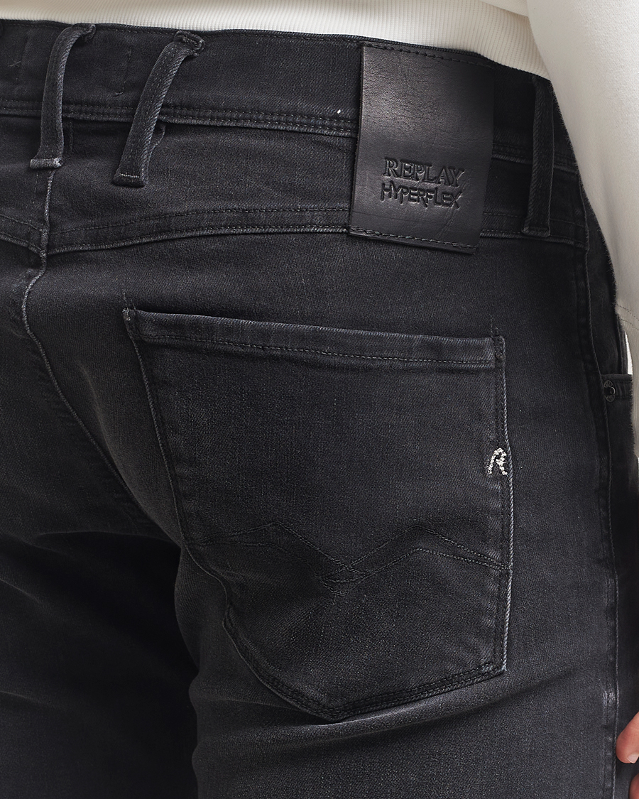 Replay Anbass Hyperflex Jeans Washed Black