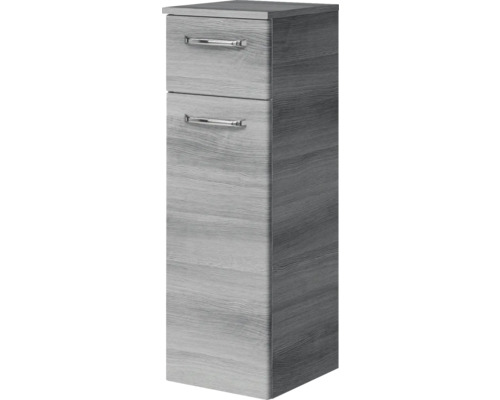 Pelipal Kumba badkamermeubelset, BxHxD 137 x 200 x 50 cm, grafiet getextureerde fronten, 4-delige set met mineraal gegoten wastafel en badmeubel, 99.1070125191