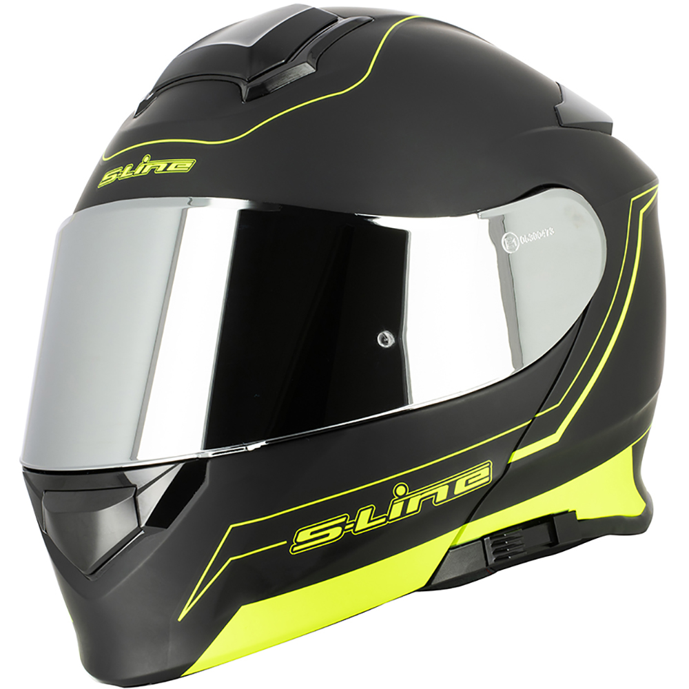 S-Line - Casque Dual Face S550 Noir / Jaune