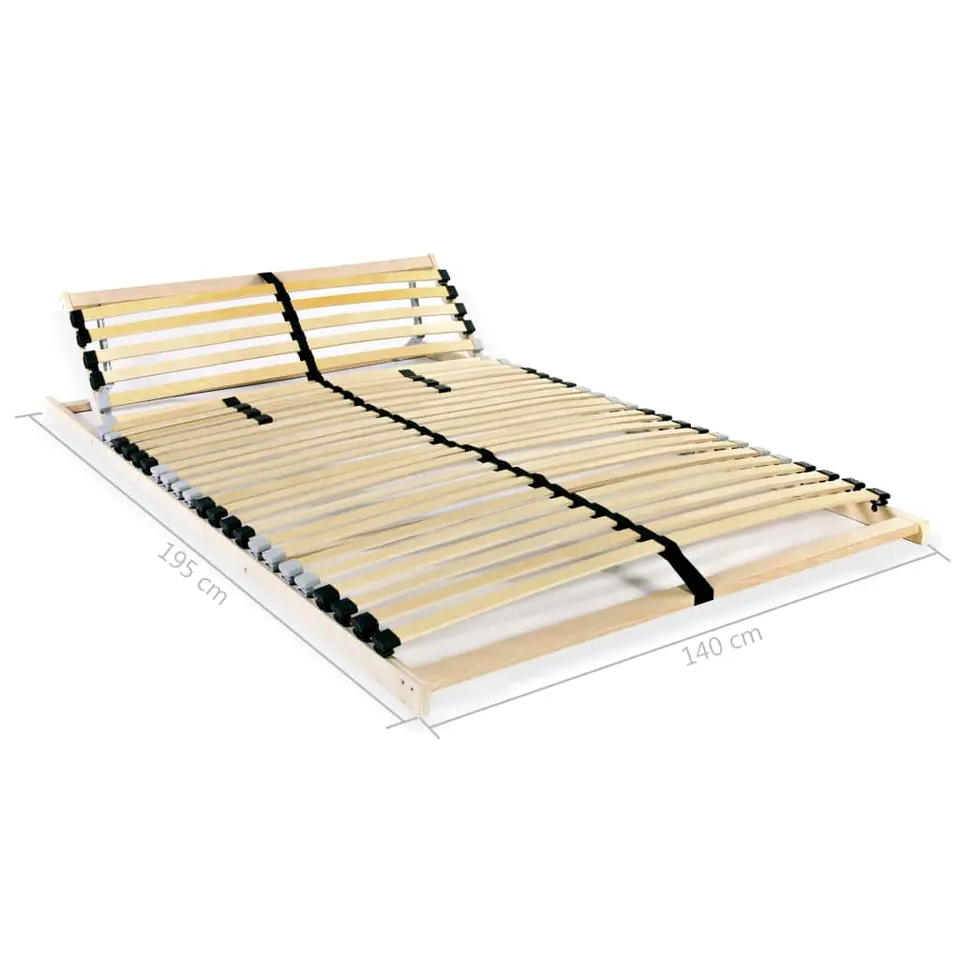 vidaXL - Lattenbodem - Bruin - Hout - 140 x 200 cm