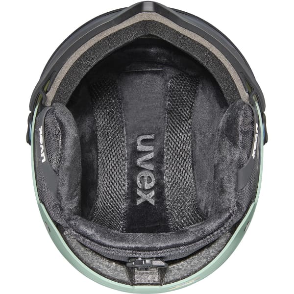 Casque de ski UVEX WANTED VISOR OXID GREEN MATT