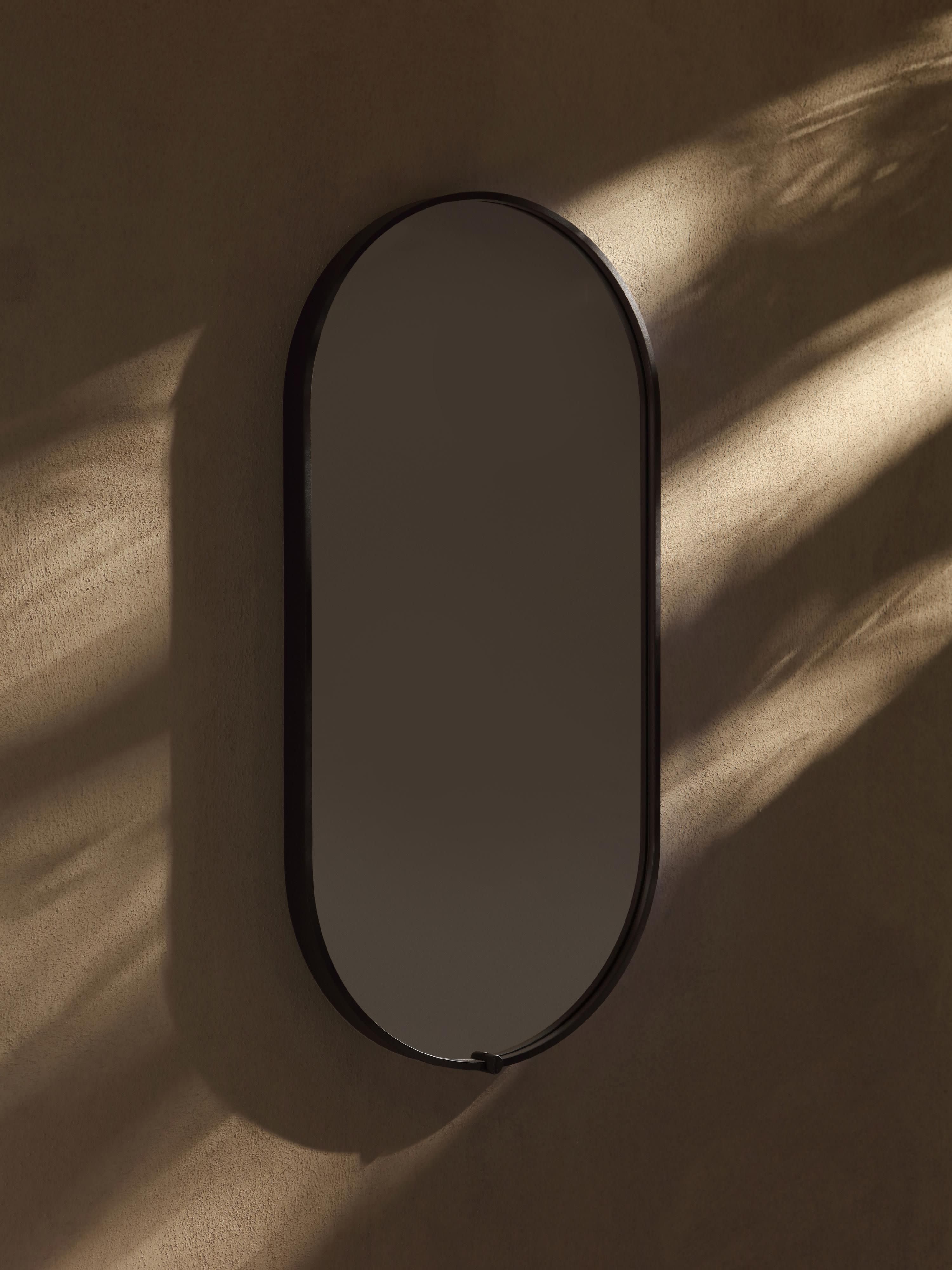 Ovale wandspiegel Avior met LED-verlichting