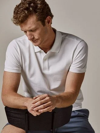 Profuomo Piqué Poloshirt Wit PPWD10019A-2 kopen