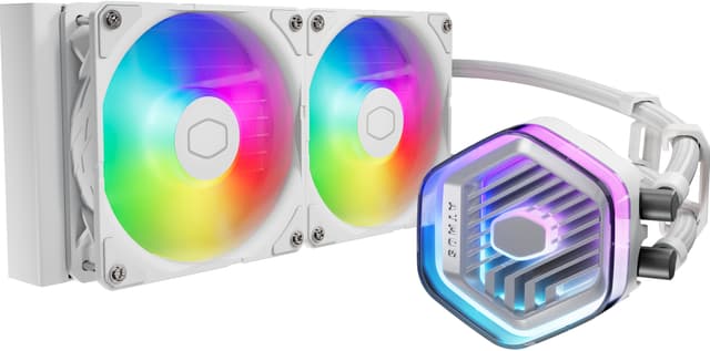 Cooler Master MasterLiquid 240 Atmos ARGB CPU vandkøler (hvid)