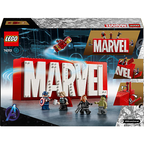 LEGO Marvel - MARVEL-logo og minifigurer Samlerobjekt 76313