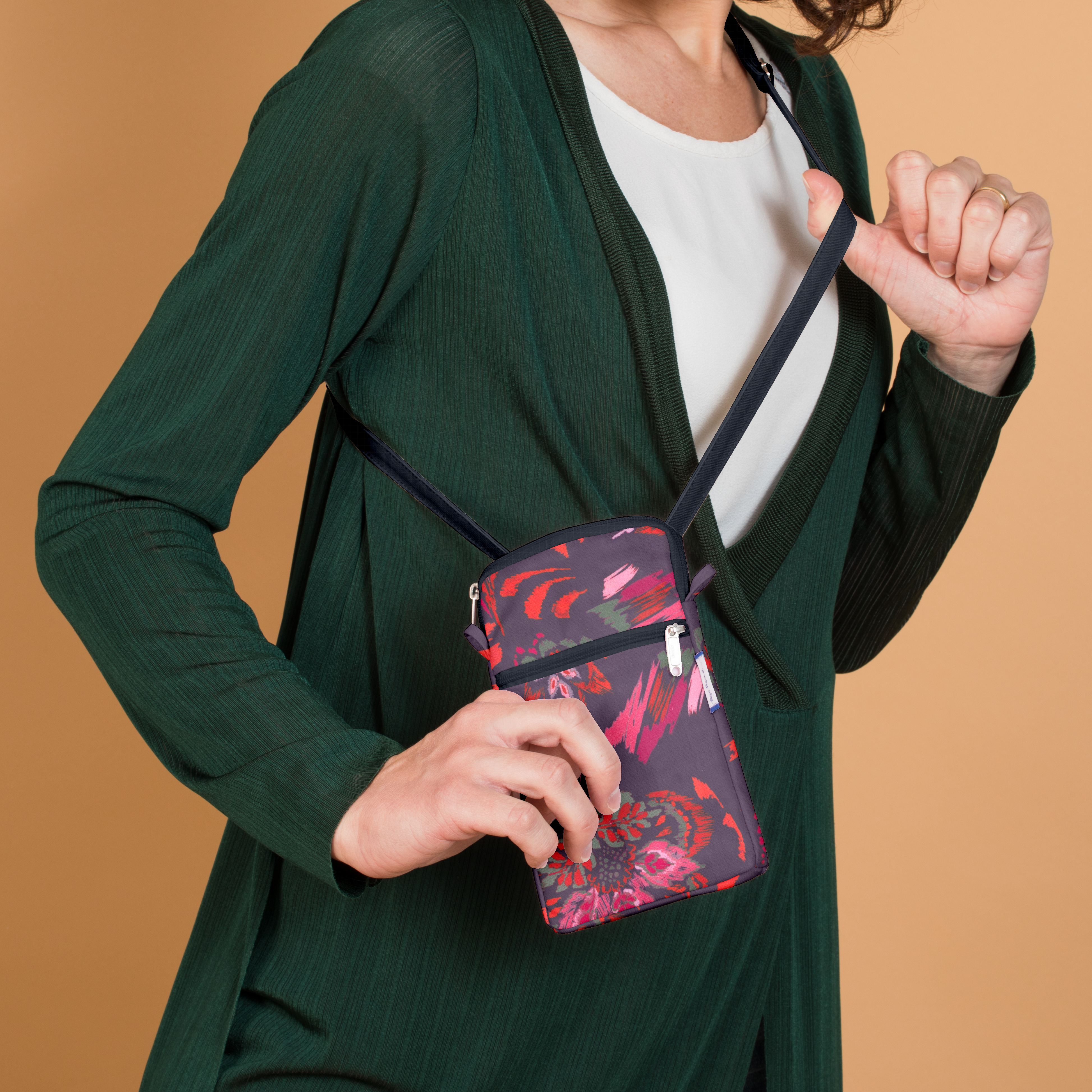 Pochette Téléphone Matelassée Purple D'amour