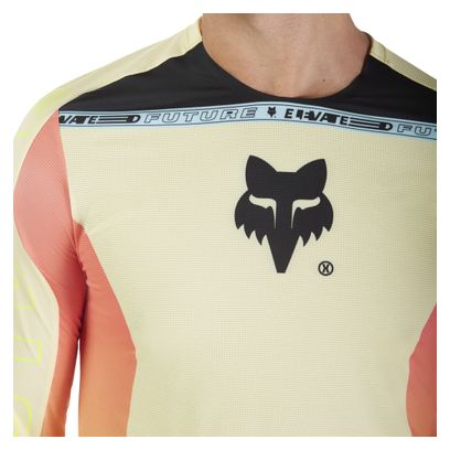 Maillot Manches Longues Fox Flexair Elevated Jaune Homme