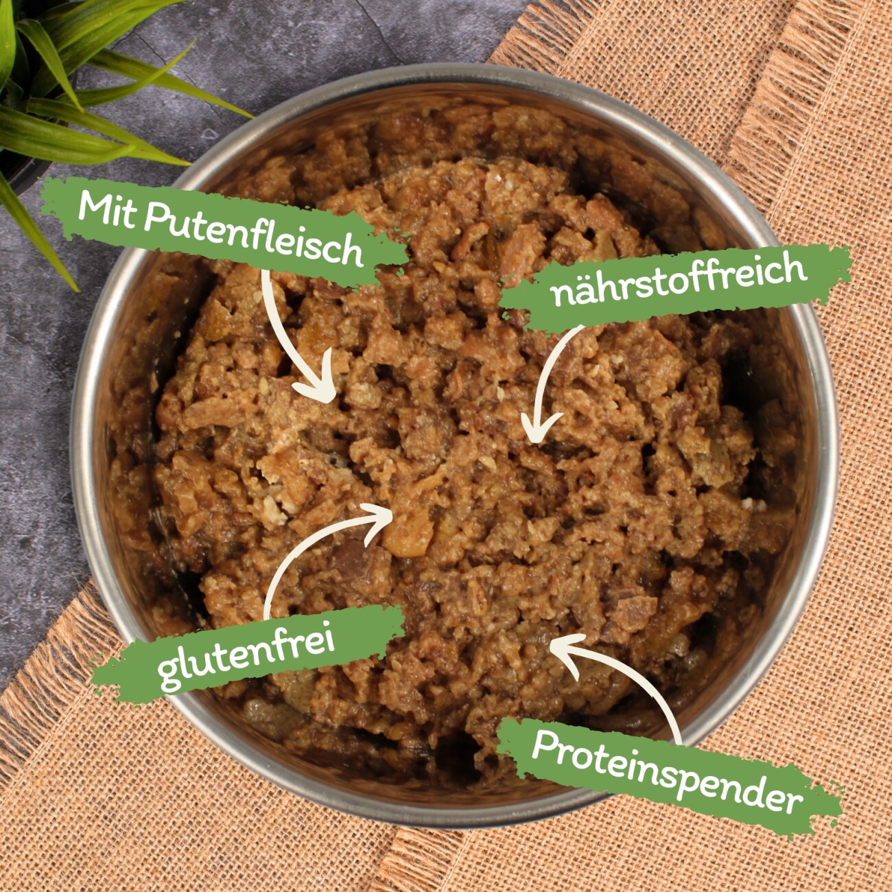 Lyra Pet Lecker.Pet Balu's Feine Paté Reich an Pute Katzenfutter Nassfutter Vollnahrung 17x100 g