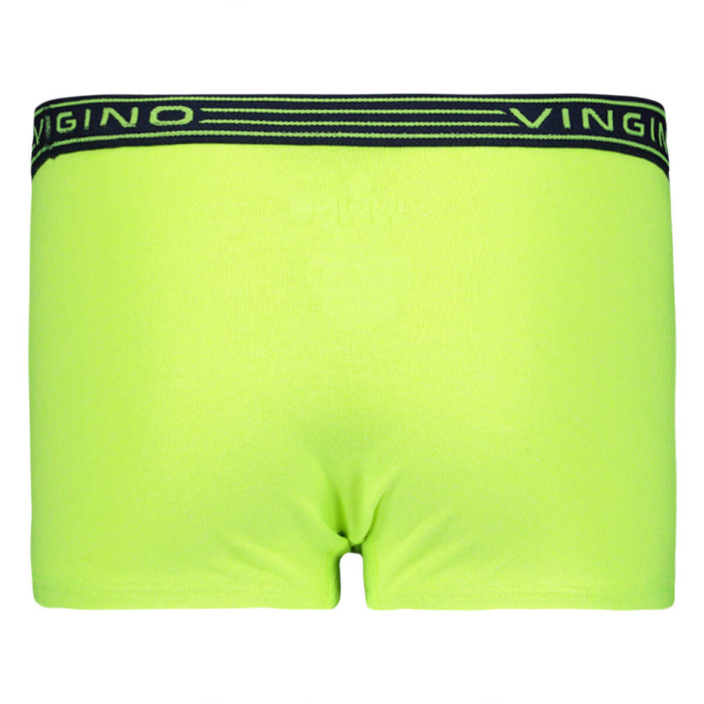 short - set van 2 donkerblauw/neon geel