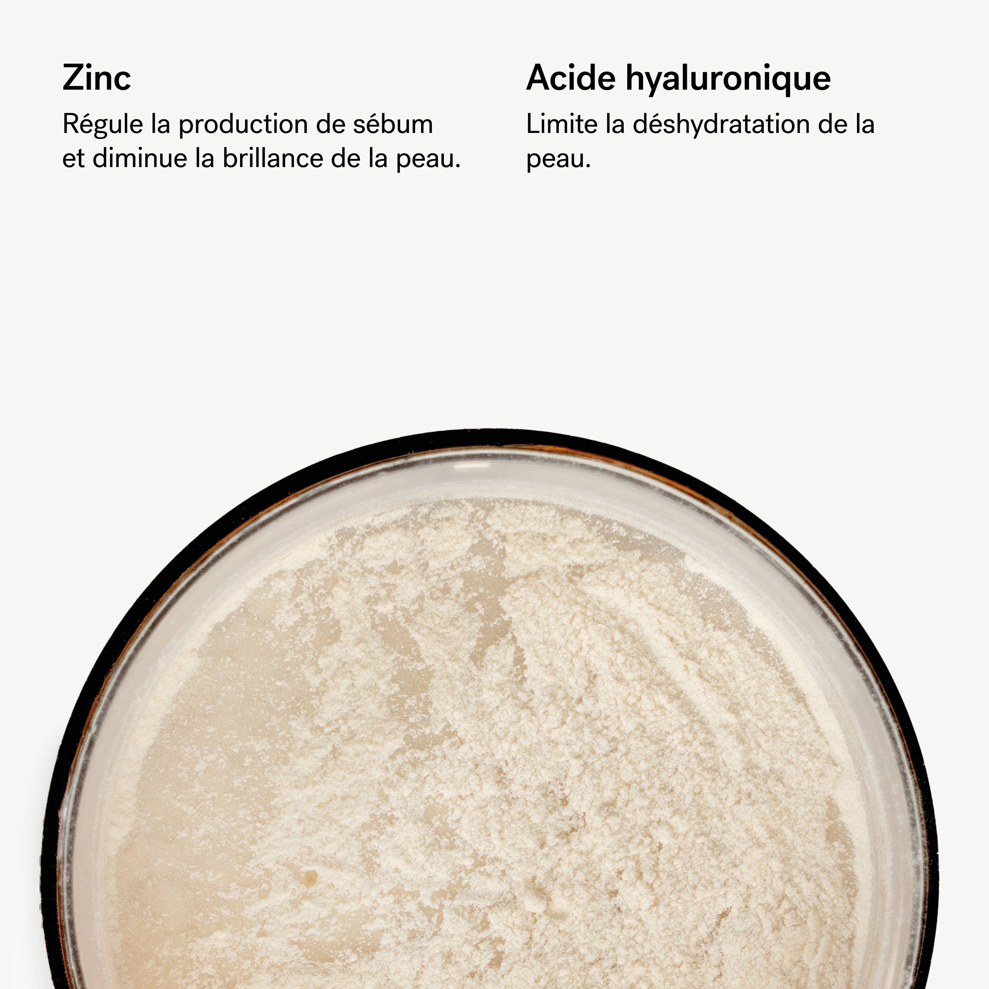 T32 - Poudre libre matifiante<br>Zinc PCA 1%