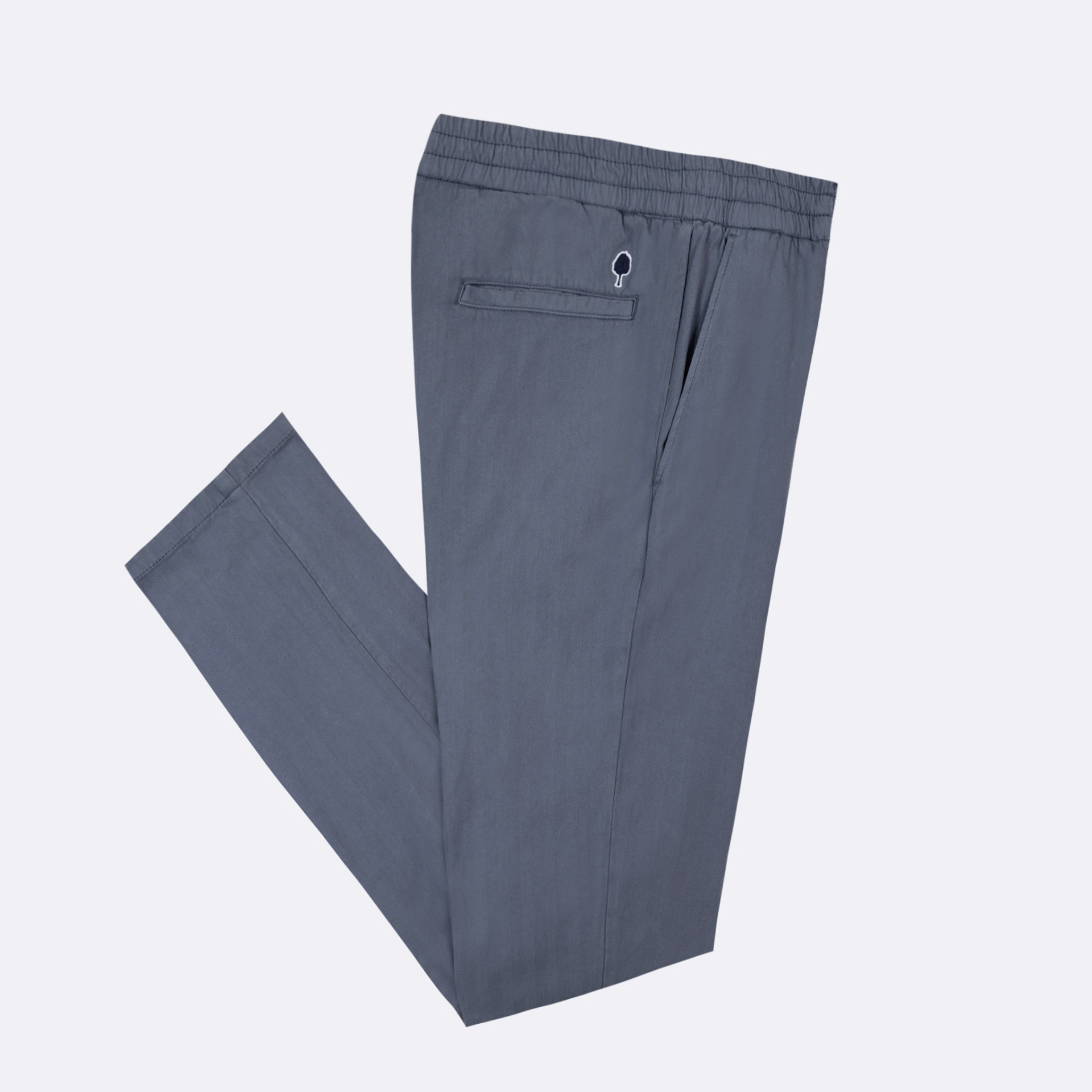 Pantalon stretch bleu coupe fuselée coton - modèle dreuille