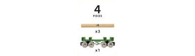 BRIO World 33696 Tømmervogn M/Tømmer