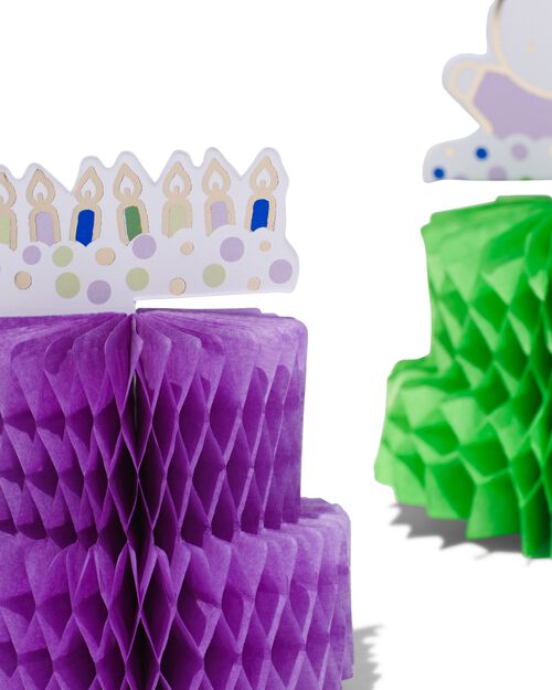 6 mini décorations en papier alvéolé Miffy