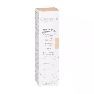 Couvrance - Fond de teint correcteur unifiant fluide Porcelaine N°1.0 - peaux très claires - 30ml