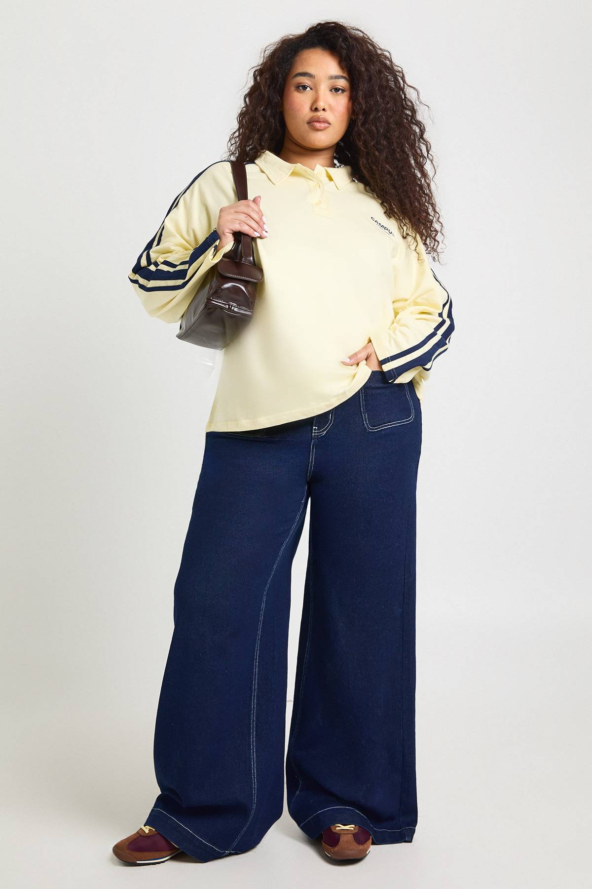 boohoo Sweatshirt Grande Taille À Manches Longues