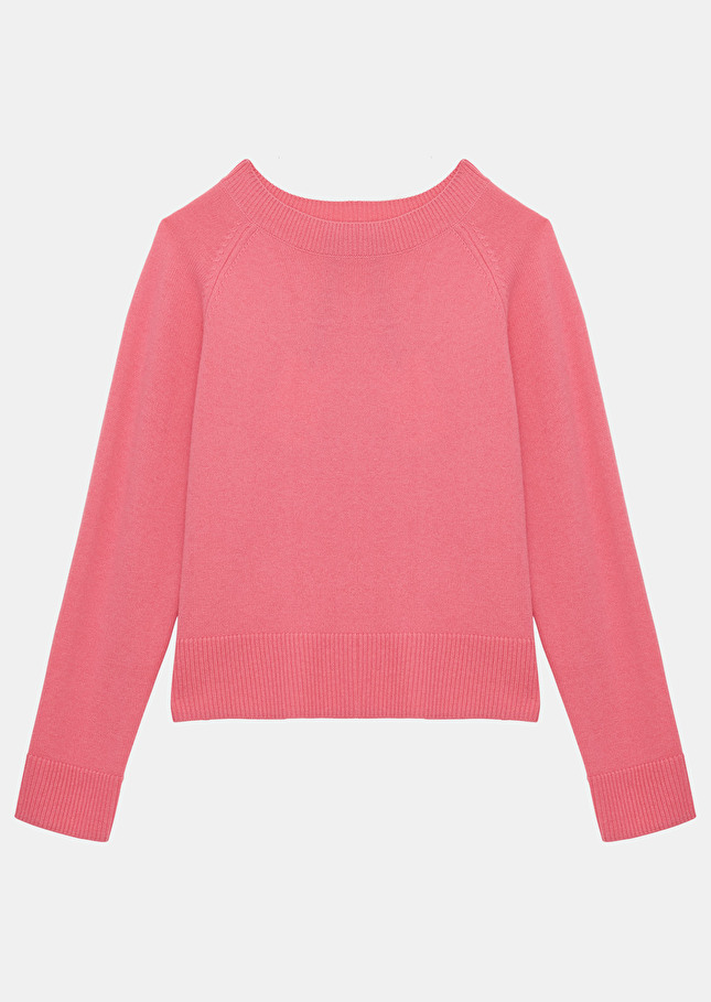 Pull Pemarose en laine merinos et alpaga