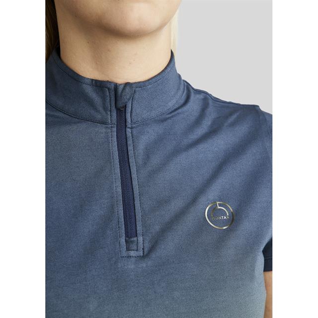 Trainingsshirt Montar MOFaith Dipdye Middenblauw