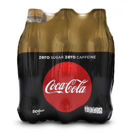 Coca Cola Suikervrij cafeinevrij klein 6-pack