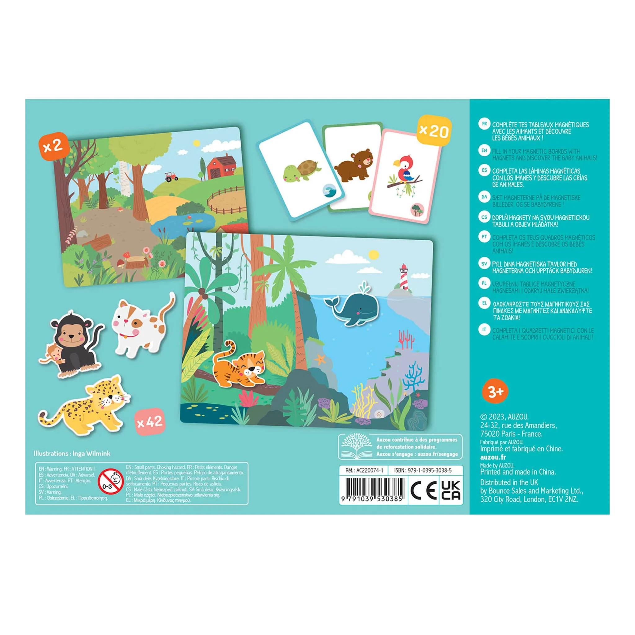 Auzou Mon Petit Coffret Aimanté Les Bébés Animaux