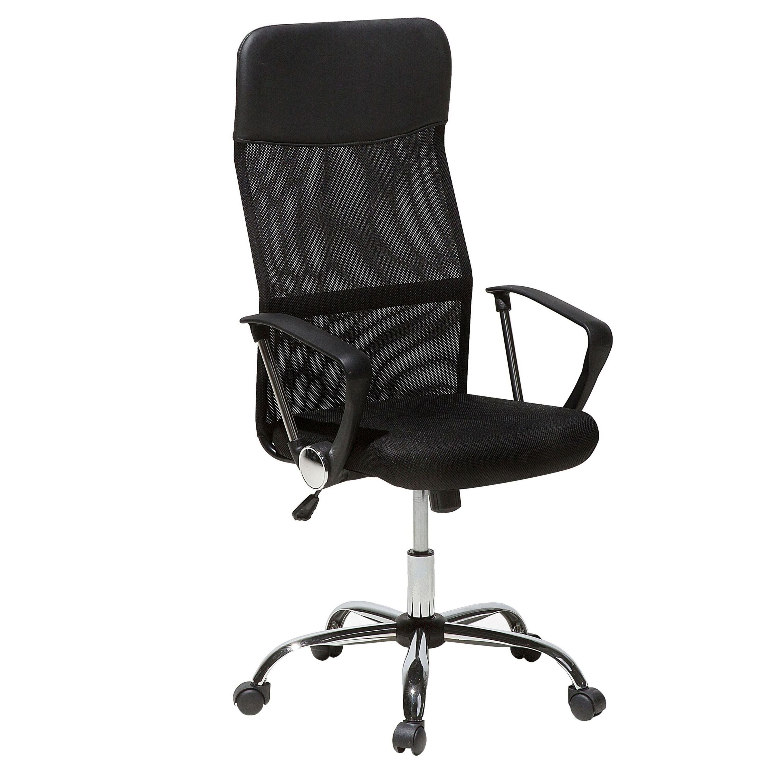 Beliani - DESIGN - Bureaustoel - Zwart - Polyester