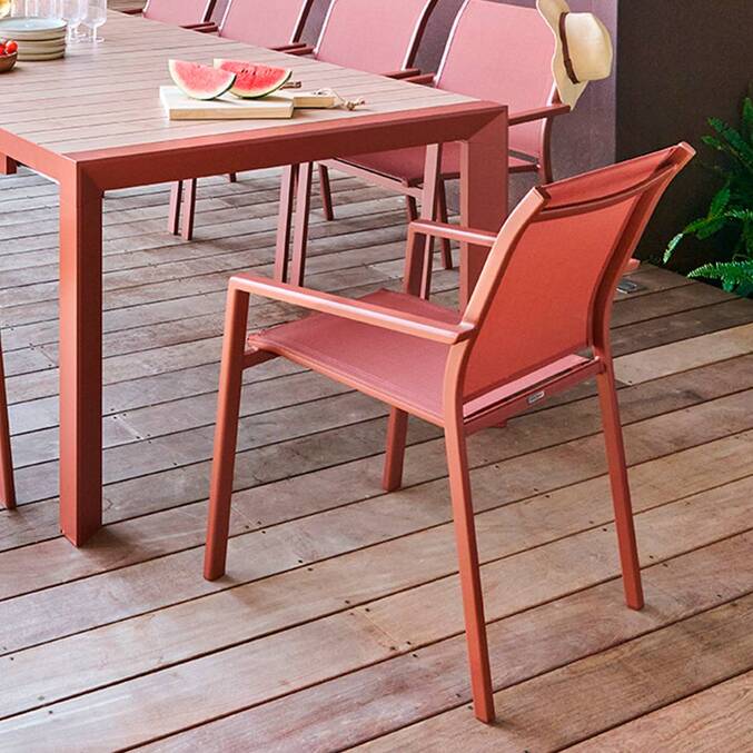 Fauteuil de jardin ESSENTIA Acajou